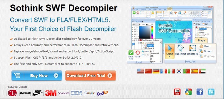 swf decompiler key